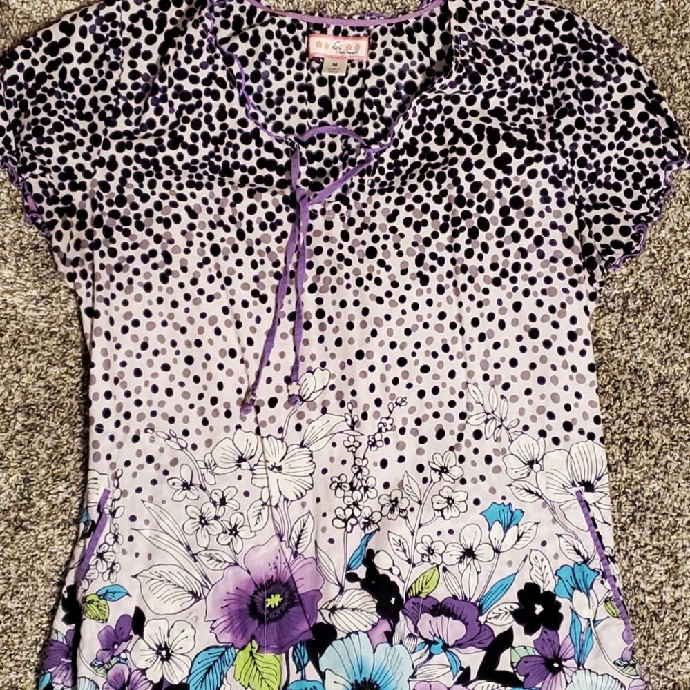Womens Medium Koi scrub top